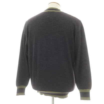 【中古】バルバス BARBAS ハイゲージ ウール モックネック プルオーバーニット チャコールxオリーブ【 48 】【 状態ランクB 】【 メンズ 】