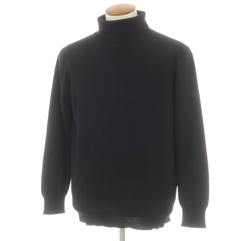【中古】インターナショナルギャラリービームス International Gallery BEAMS ハイゲージ ウール タートルネック プルオーバーニット ブラック【 L 】【 状態ランクC 】【 メンズ 】