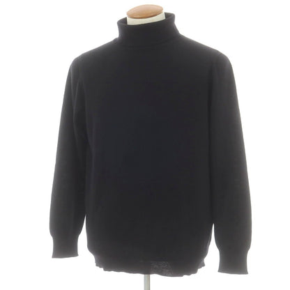 【中古】インターナショナルギャラリービームス International Gallery BEAMS ハイゲージ ウール タートルネック プルオーバーニット ブラック【 L 】【 状態ランクC 】【 メンズ 】