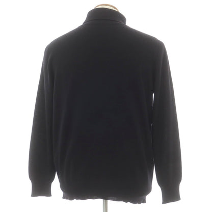 【中古】インターナショナルギャラリービームス International Gallery BEAMS ハイゲージ ウール タートルネック プルオーバーニット ブラック【 L 】【 状態ランクC 】【 メンズ 】
