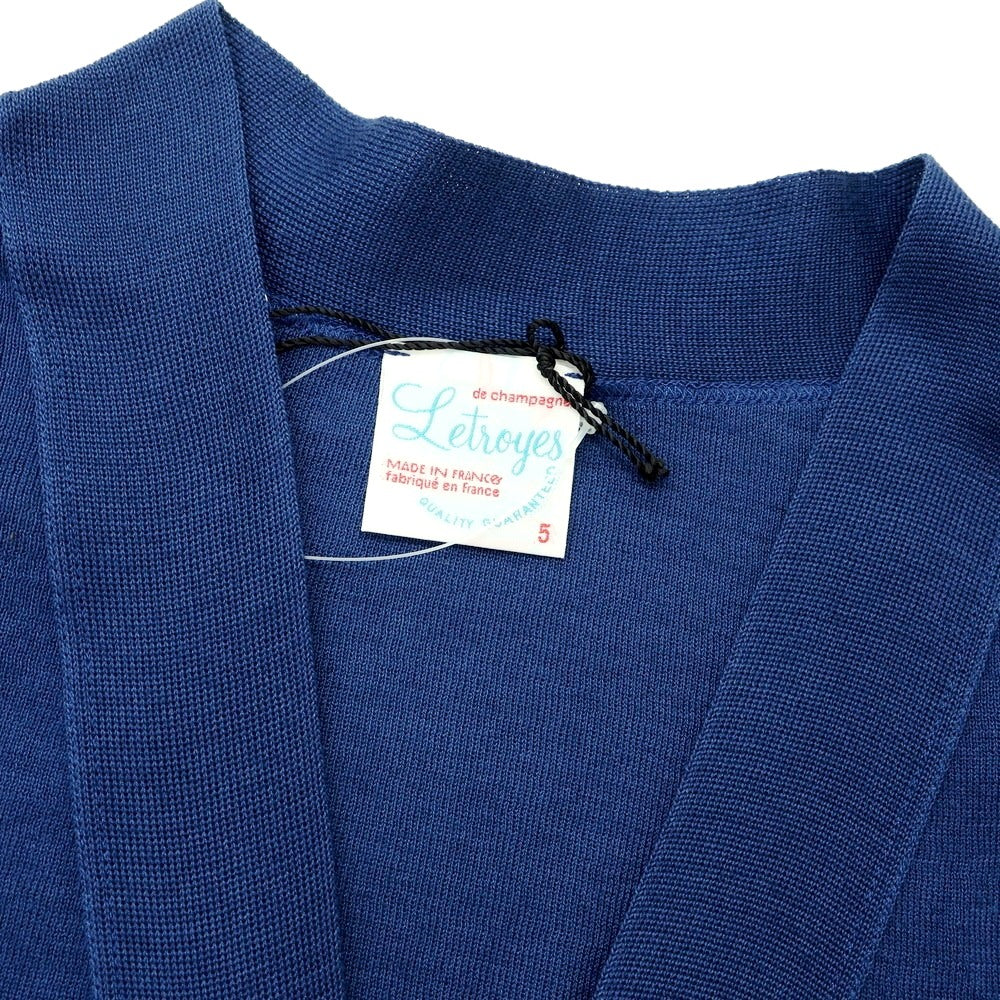 [Used] Letroyes High Gauge Cotton Knit Cardigan Dark Blue [5] [Condition Rank A] [Men&