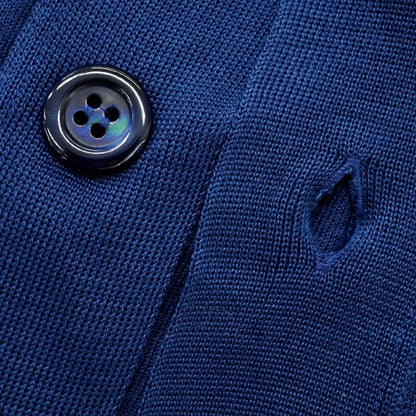 [Used] Letroyes High Gauge Cotton Knit Cardigan Dark Blue [5] [Condition Rank A] [Men&
