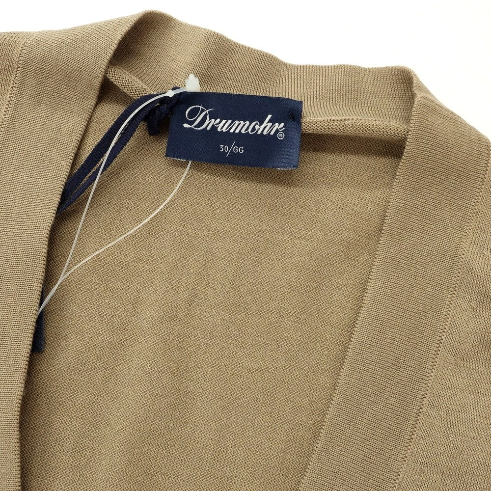 [Used] [Unused] Drumohr High Gauge Cotton Knit Vest Dark Beige [50] [Condition Rank S] [Men&