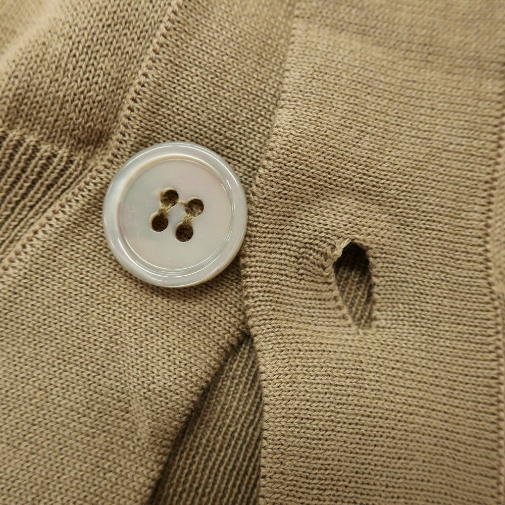 [Used] [Unused] Drumohr High Gauge Cotton Knit Vest Dark Beige [50] [Condition Rank S] [Men&
