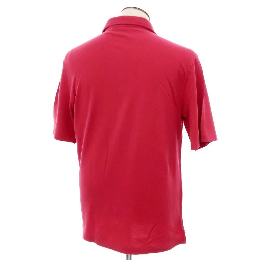[Used] Loro Piana Cotton Short Sleeve Polo Shirt Dark Pink [L] [Condition Rank B] [Men&
