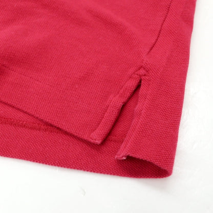 [Used] Loro Piana Cotton Short Sleeve Polo Shirt Dark Pink [L] [Condition Rank B] [Men&