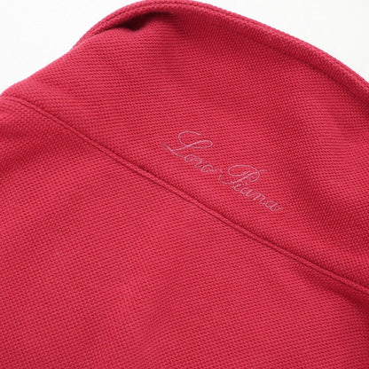 [Used] Loro Piana Cotton Short Sleeve Polo Shirt Dark Pink [L] [Condition Rank B] [Men&