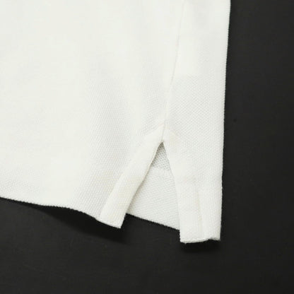 [Used] Loro Piana Cotton Short Sleeve Polo Shirt White [L] [Condition Rank B] [Men&