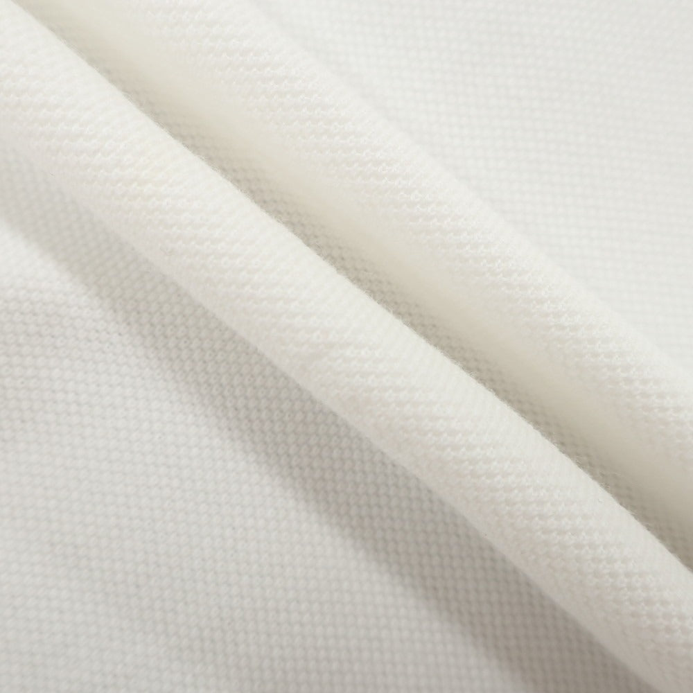[Used] Loro Piana Cotton Short Sleeve Polo Shirt White [L] [Condition Rank B] [Men&