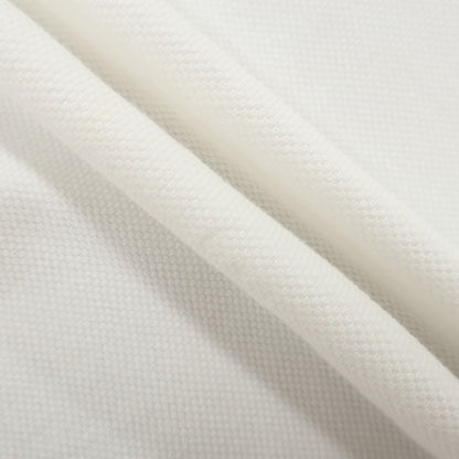 [Used] Loro Piana Cotton Short Sleeve Polo Shirt White [L] [Condition Rank B] [Men&