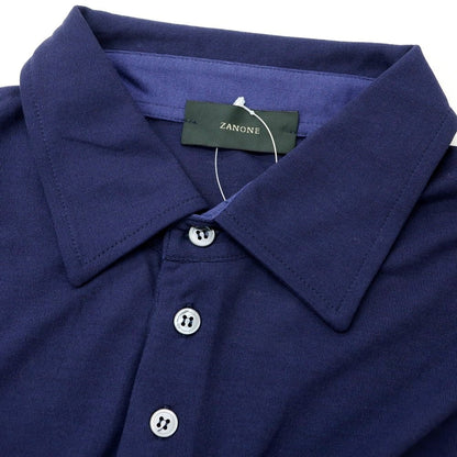 [Used] ZANONE Ice Cotton Long Sleeve Polo Shirt Navy [52] [Condition Rank A] [Men&