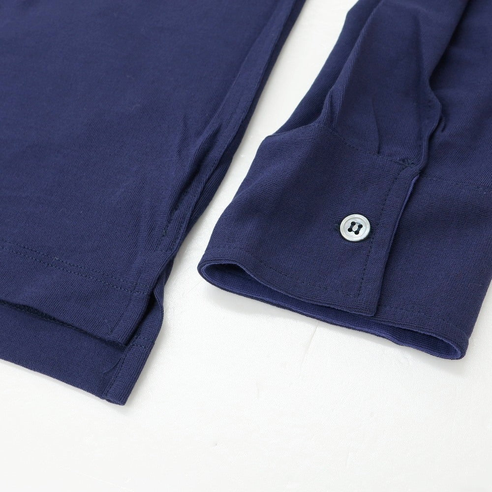 [Used] ZANONE Ice Cotton Long Sleeve Polo Shirt Navy [52] [Condition Rank A] [Men&