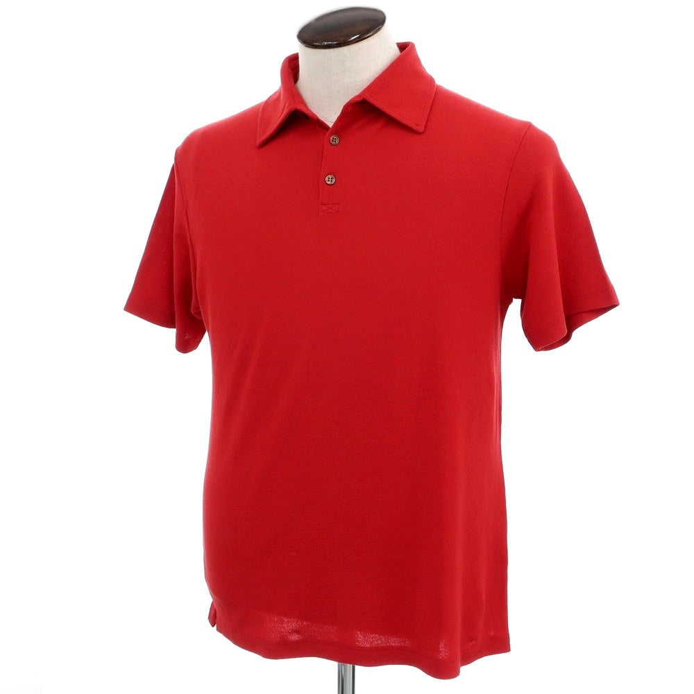 [Used] ZANONE Cotton Short Sleeve Polo Shirt Red [50] [Condition Rank A] [Men&