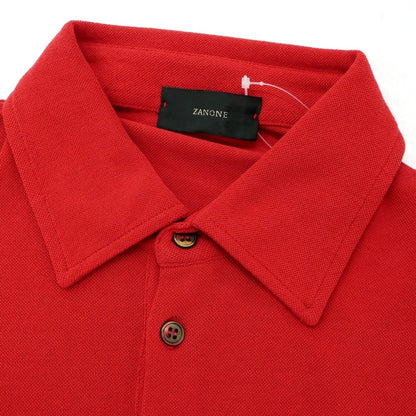 【中古】ザノーネ ZANONE コットン 半袖ポロシャツ レッド【 50 】【 状態ランクA 】【 メンズ 】