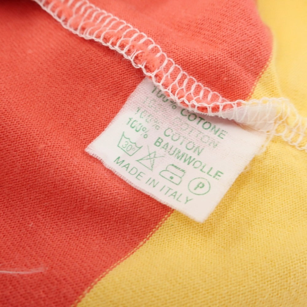 [Used] Luigi Borrelli Cotton Striped Short Sleeve Polo Shirt Multicolor [M] [Condition Rank B] [Men&
