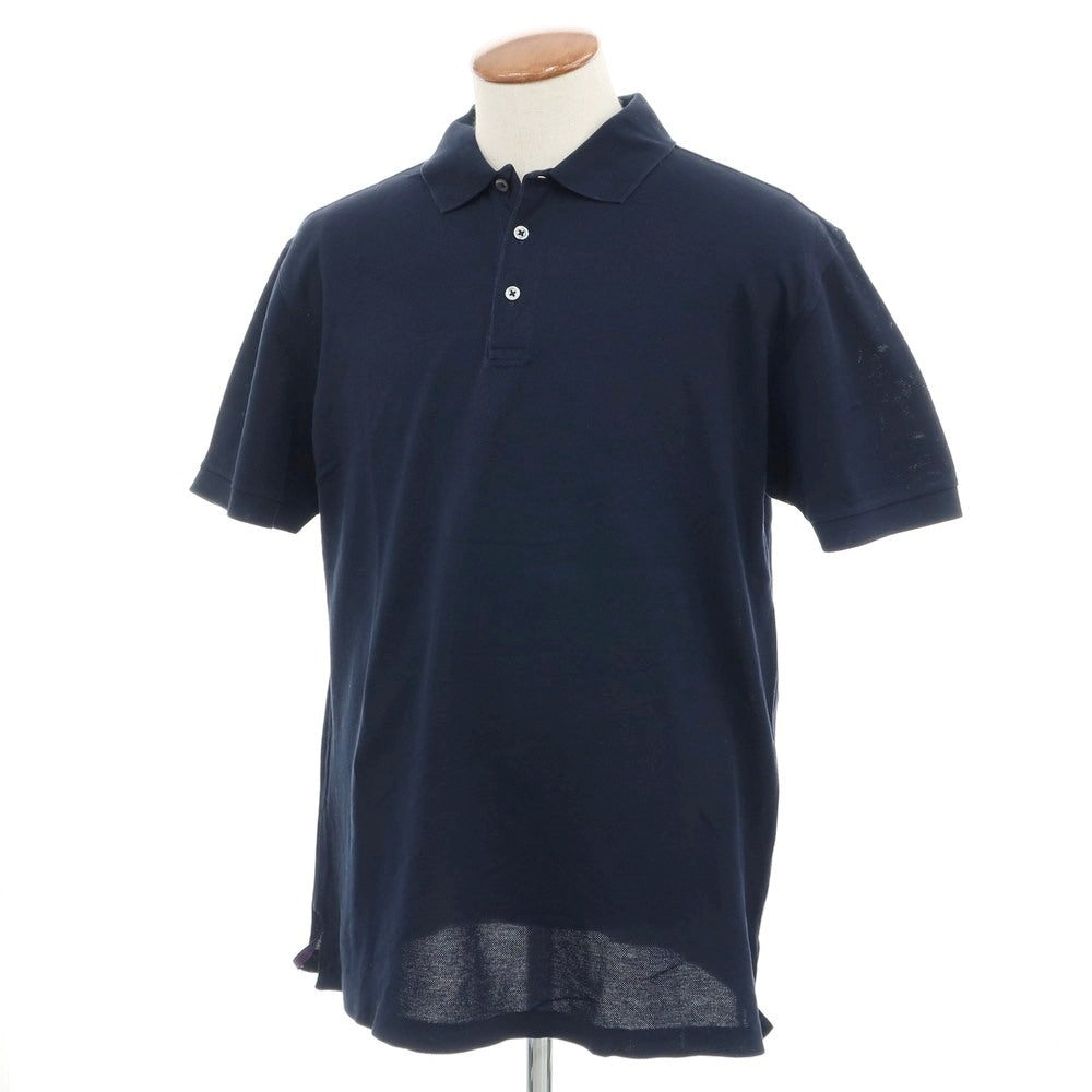[Used] Ralph Lauren Purple Label Ralph Lauren Collection Purple Label Cotton Short Sleeve Polo Shirt Navy [M] [Condition Rank B] [Men&