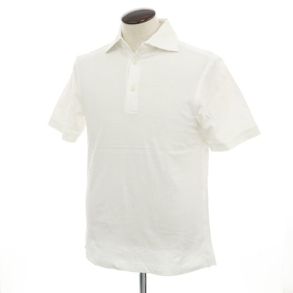 [Used] GUY ROVER Cotton Pique Short Sleeve Polo Shirt White [L] [Condition Rank B] [Men&