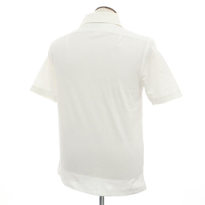[Used] GUY ROVER Cotton Pique Short Sleeve Polo Shirt White [L] [Condition Rank B] [Men&