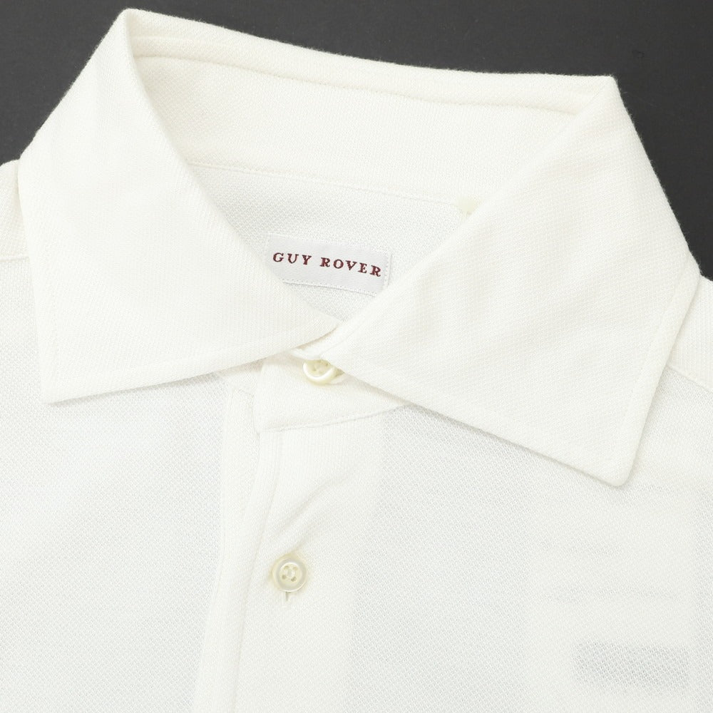 [Used] GUY ROVER Cotton Pique Short Sleeve Polo Shirt White [L] [Condition Rank B] [Men&