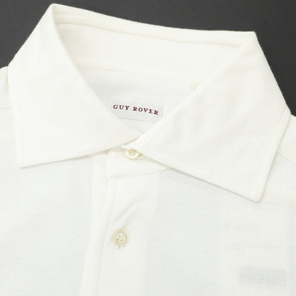 [Used] GUY ROVER Cotton Pique Short Sleeve Polo Shirt White [L] [Condition Rank B] [Men&