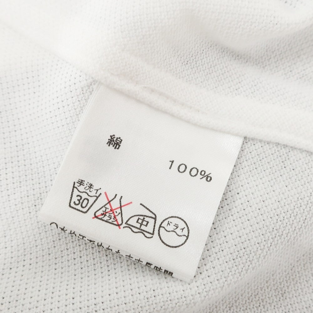 [Used] GUY ROVER Cotton Pique Short Sleeve Polo Shirt White [L] [Condition Rank B] [Men&