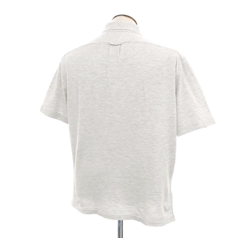 [Used] GUY ROVER Cotton Pique Button-down Collar Short Sleeve Polo Shirt Light Gray [L] [Condition Rank C] [Men&