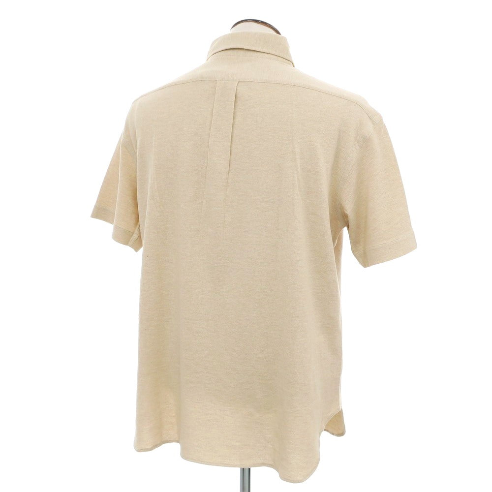 [Used] [Unused] GUY ROVER UNITED ARROWS special order cotton pique button-down collar short-sleeve polo shirt beige [L] [Condition rank S] [Men&