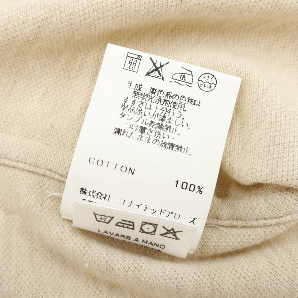 [Used] [Unused] GUY ROVER UNITED ARROWS special order cotton pique button-down collar short-sleeve polo shirt beige [L] [Condition rank S] [Men&