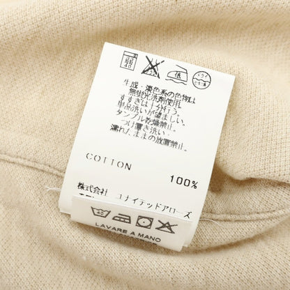 [Used] [Unused] GUY ROVER UNITED ARROWS special order cotton pique button-down collar short-sleeve polo shirt beige [L] [Condition rank S] [Men&