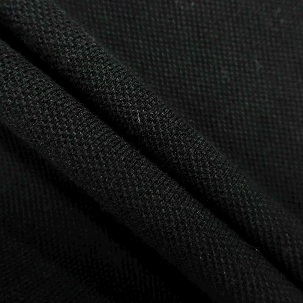 [Used] GUY ROVER UNITED ARROWS special order cotton pique button-down collar long sleeve polo shirt black [L] [Condition rank B] [Men&