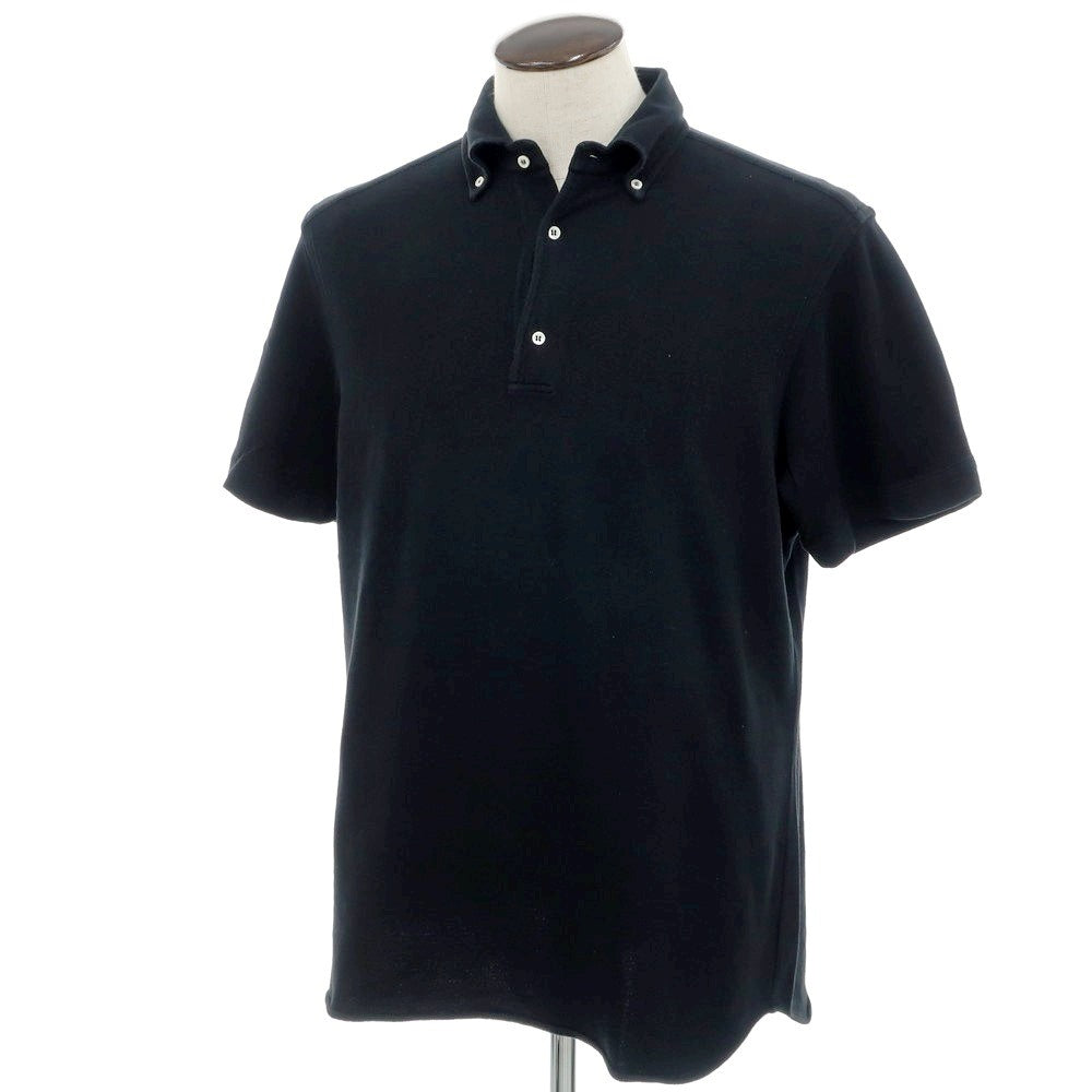 [Used] GUY ROVER SHIPS special order cotton button-down collar short-sleeve polo shirt black [L] [Condition rank B] [Men&