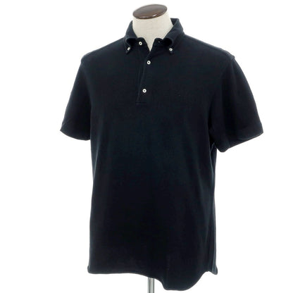 [Used] GUY ROVER SHIPS special order cotton button-down collar short-sleeve polo shirt black [L] [Condition rank B] [Men&