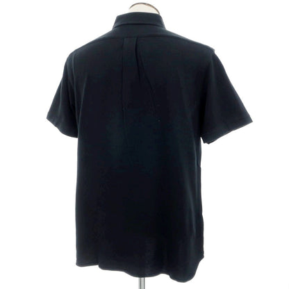 [Used] GUY ROVER SHIPS special order cotton button-down collar short-sleeve polo shirt black [L] [Condition rank B] [Men&