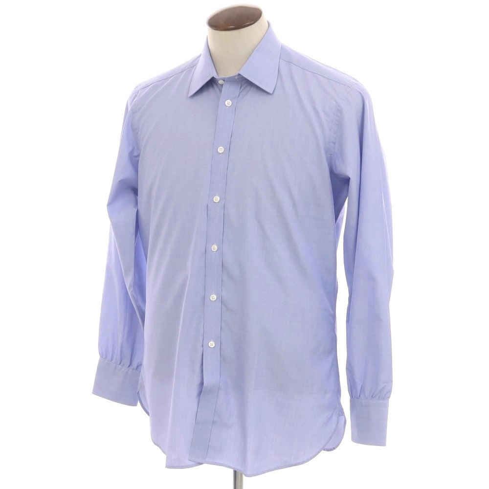 【中古】【未使用】ターンブル＆アッサー Turnbull &amp; Asser コットン レギュラーカラー ドレスシャツ ライトブルー【 42 】【 状態ランクS 】【 メンズ 】