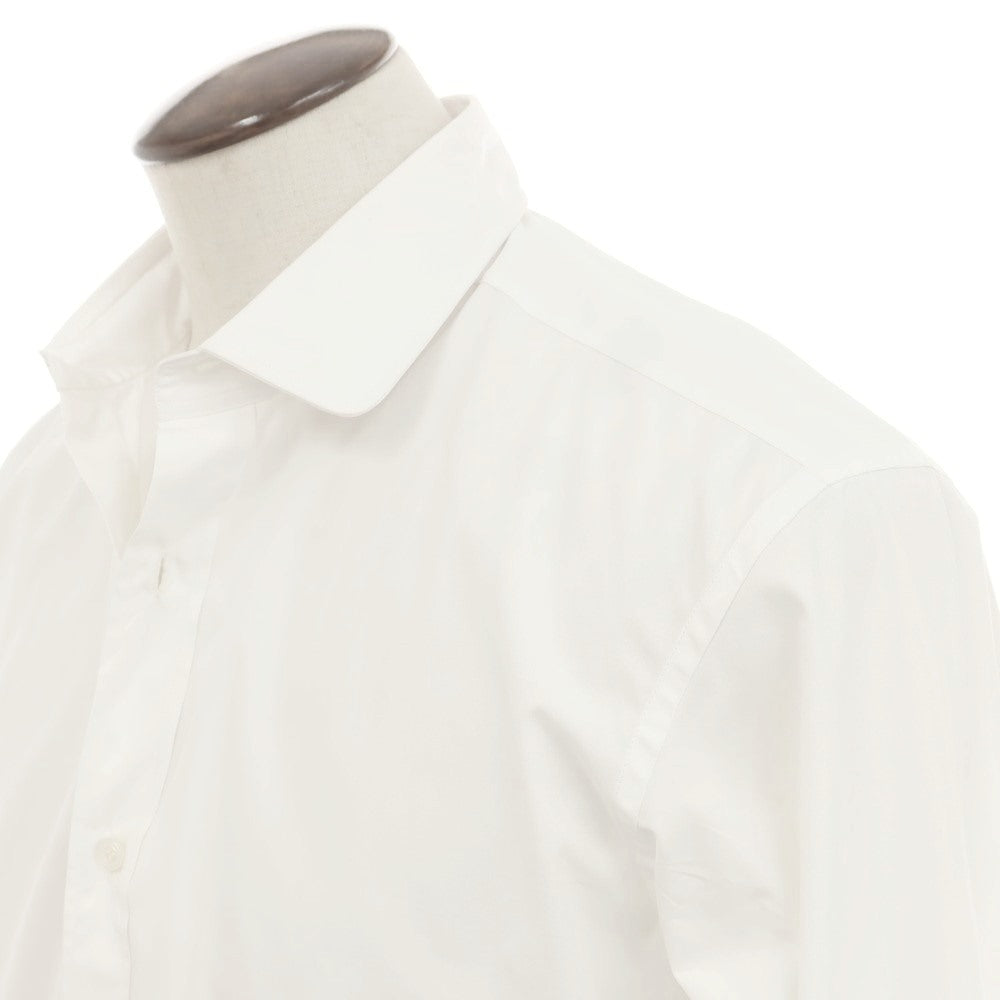 [Used] CHARVET Broad Cotton Round Collar Dress Shirt White [42] [Condition Rank A] [Men&