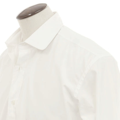 [Used] CHARVET Broad Cotton Round Collar Dress Shirt White [42] [Condition Rank A] [Men&