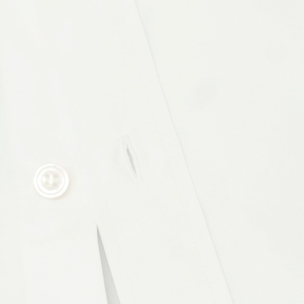 [Used] CHARVET Broad Cotton Round Collar Dress Shirt White [42] [Condition Rank A] [Men&