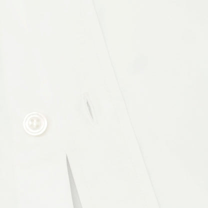 [Used] CHARVET Broad Cotton Round Collar Dress Shirt White [42] [Condition Rank A] [Men&