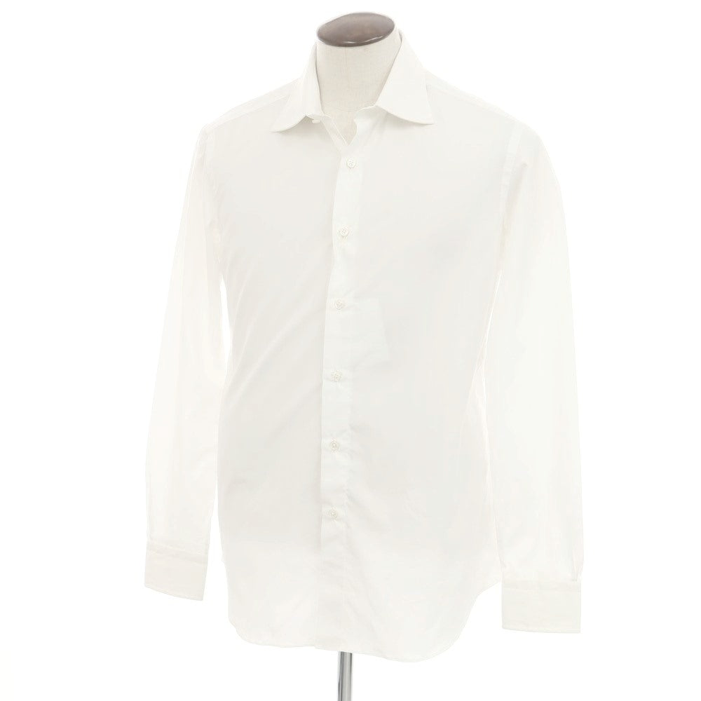 [Used] Salvatore Piccolo Broad Cotton Dress Shirt White [42] [Condition Rank A] [Men&