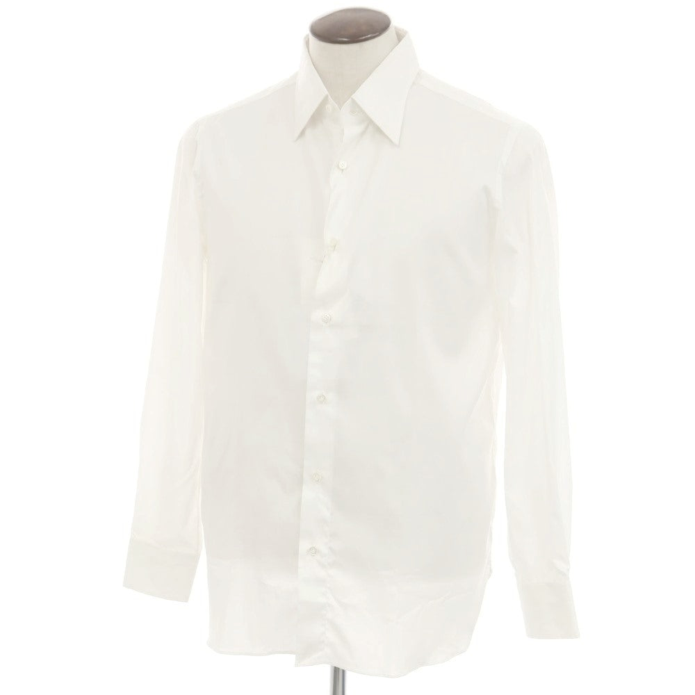 [Used] ISAIA Broad Cotton Dress Shirt Off White [42] [Condition Rank A] [Men&