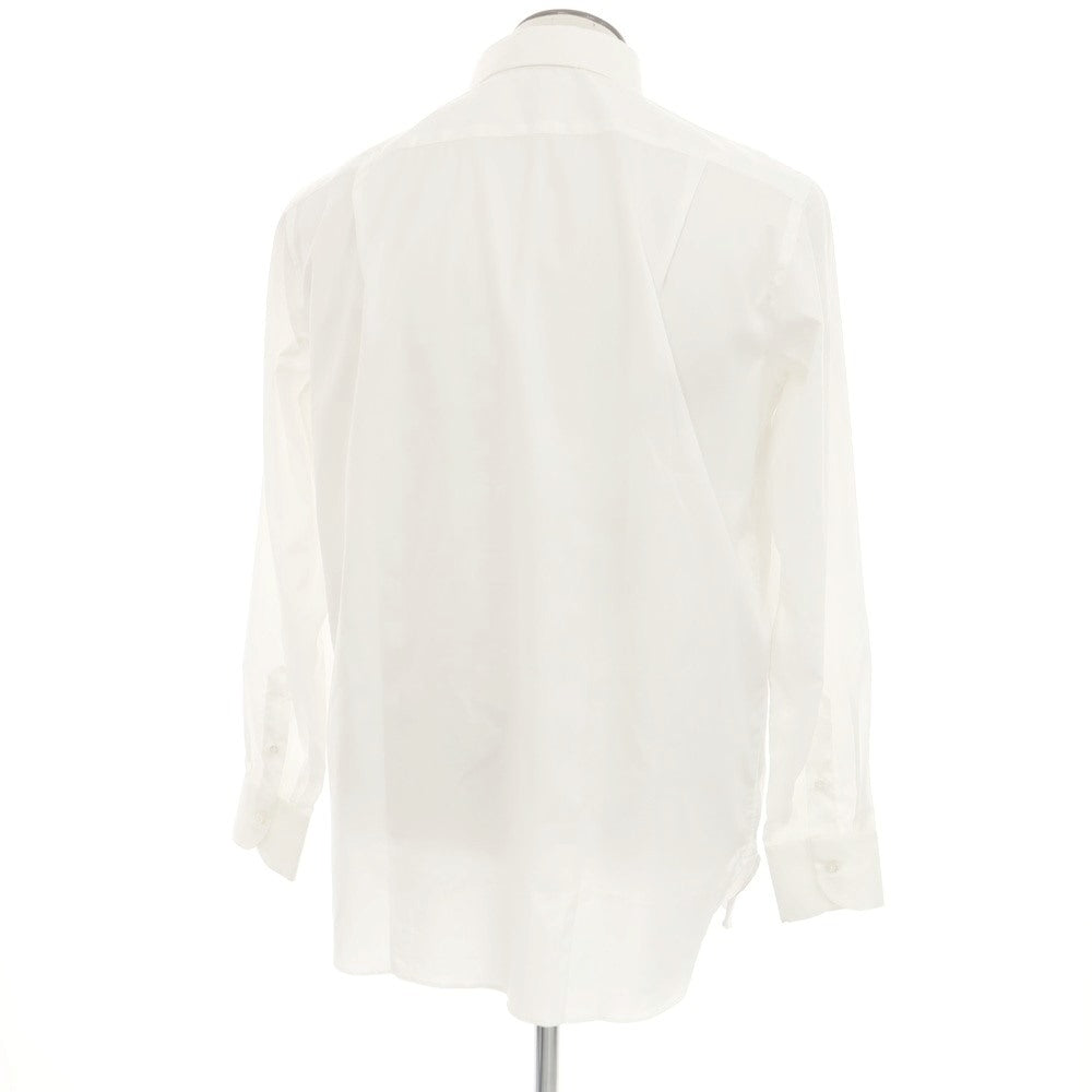 [Used] ISAIA Broad Cotton Dress Shirt Off White [42] [Condition Rank A] [Men&