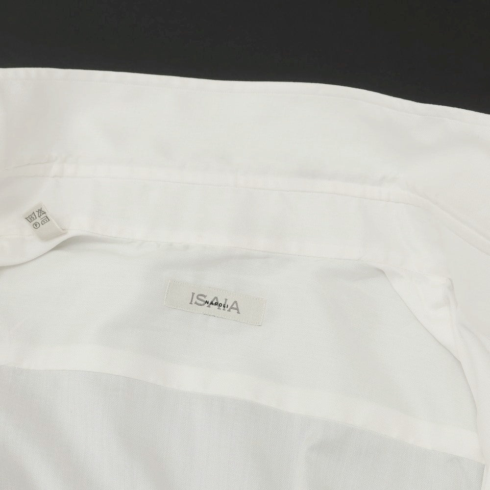 [Used] ISAIA Broad Cotton Dress Shirt Off White [42] [Condition Rank A] [Men&