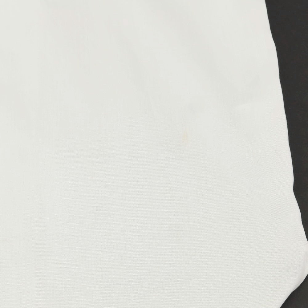 [Used] ISAIA Broad Cotton Dress Shirt Off White [42] [Condition Rank A] [Men&