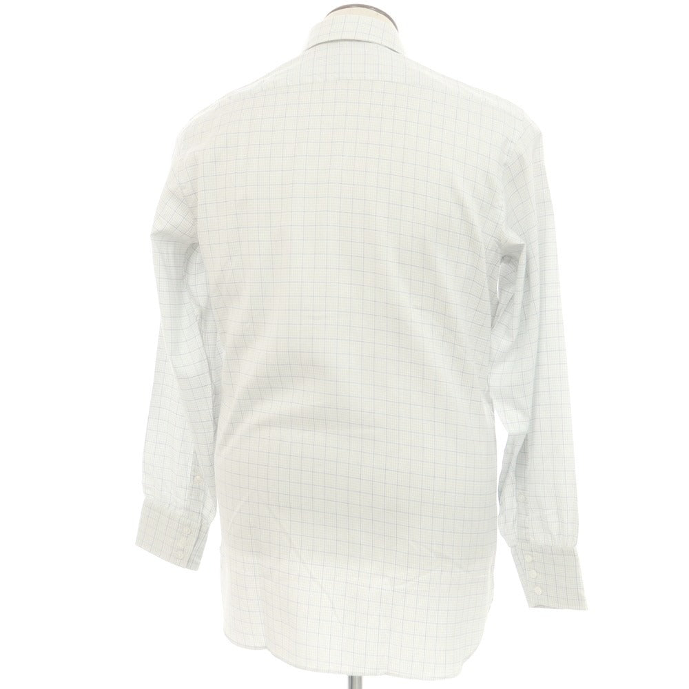 [Used] [Unused] Turnbull &amp;amp; Asser Check Dress Shirt Light Gray x White [42] [Condition Rank S] [Men&