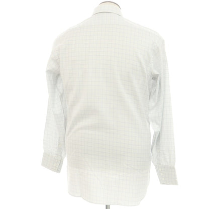 [Used] [Unused] Turnbull &amp;amp; Asser Check Dress Shirt Light Gray x White [42] [Condition Rank S] [Men&
