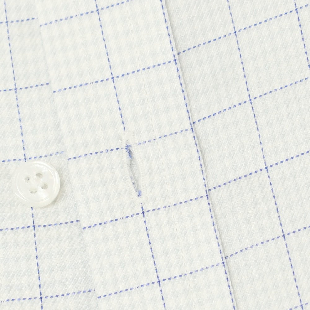 [Used] [Unused] Turnbull &amp;amp; Asser Check Dress Shirt Light Gray x White [42] [Condition Rank S] [Men&