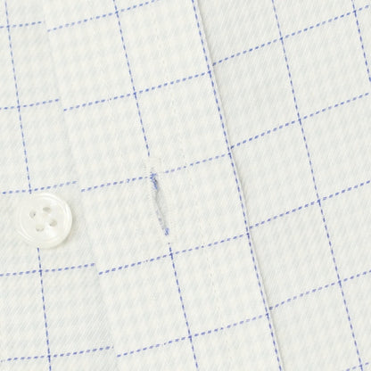 [Used] [Unused] Turnbull &amp;amp; Asser Check Dress Shirt Light Gray x White [42] [Condition Rank S] [Men&