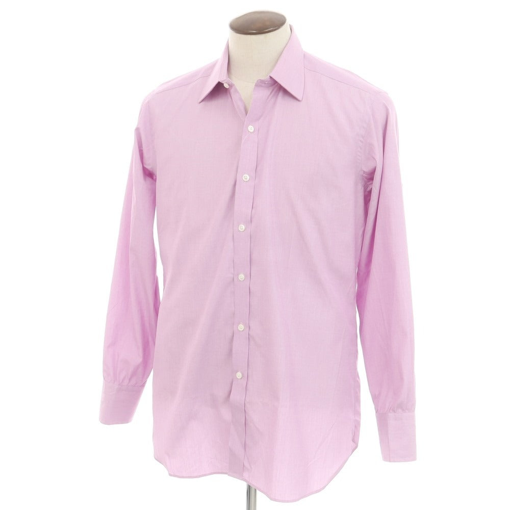 [Used] Turnbull &amp;amp; Asser Broad Cotton Dress Shirt Pink Purple [42] [Condition Rank A] [Men&