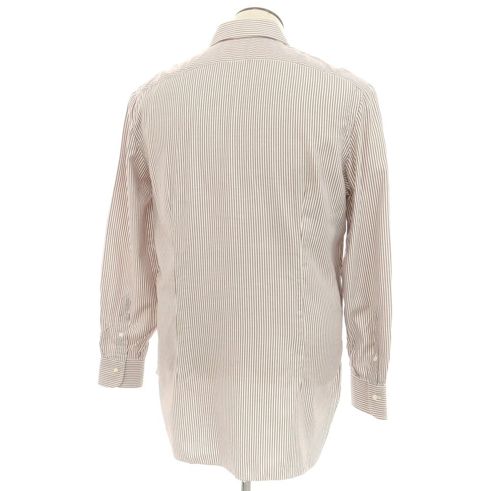 [Used] BARBA Striped Dress Shirt Brown x White [42] [Condition Rank C] [Men&
