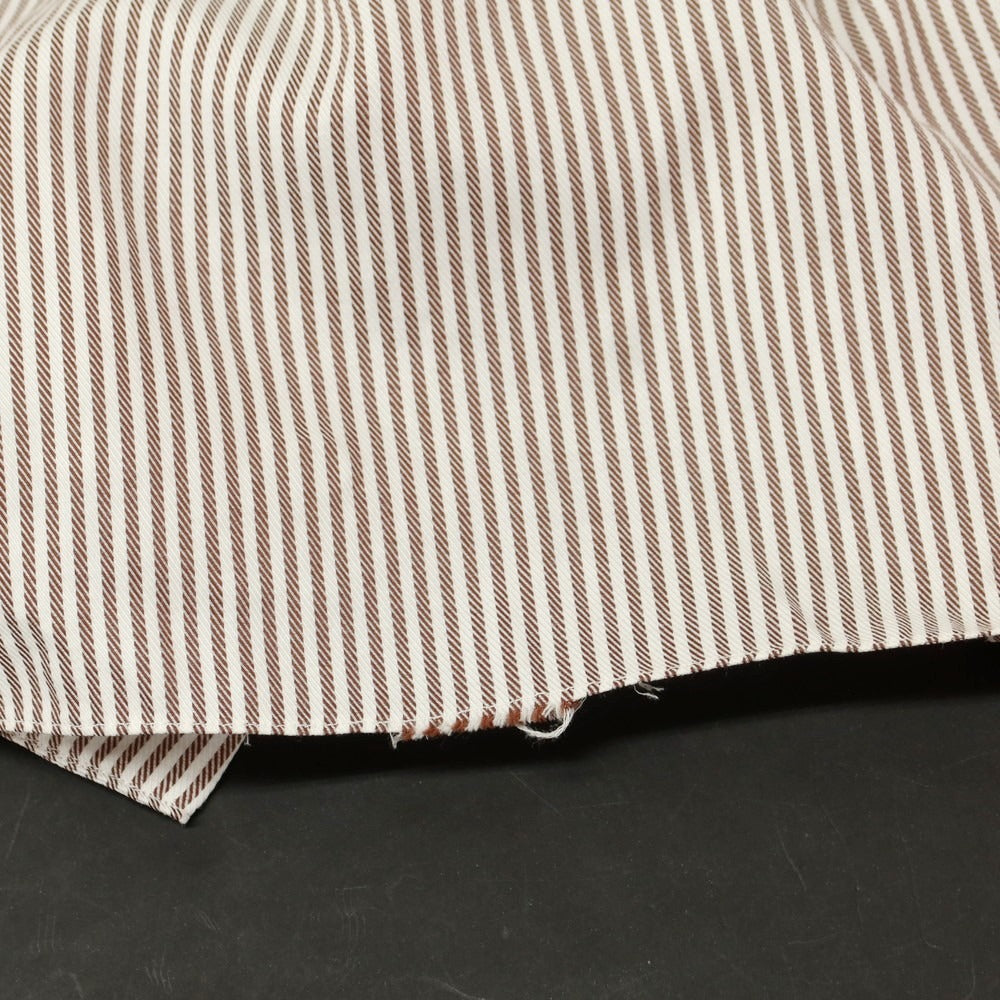 [Used] BARBA Striped Dress Shirt Brown x White [42] [Condition Rank C] [Men&